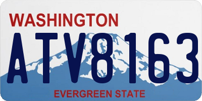 WA license plate ATV8163