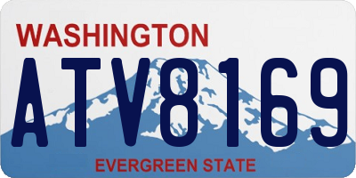 WA license plate ATV8169