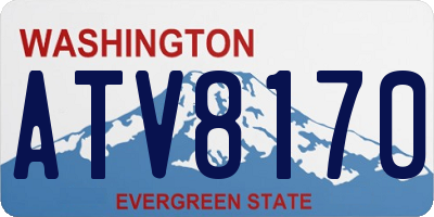 WA license plate ATV8170