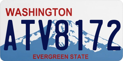 WA license plate ATV8172