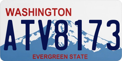 WA license plate ATV8173