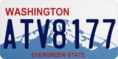 WA license plate ATV8177