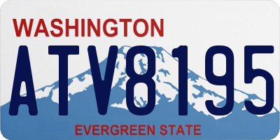 WA license plate ATV8195