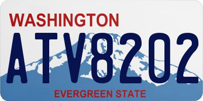 WA license plate ATV8202