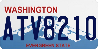 WA license plate ATV8210