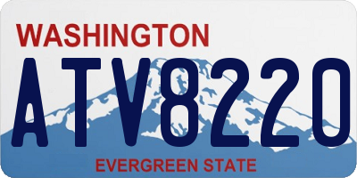 WA license plate ATV8220