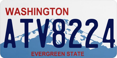 WA license plate ATV8224