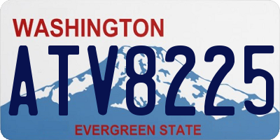 WA license plate ATV8225