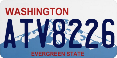 WA license plate ATV8226