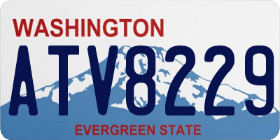 WA license plate ATV8229
