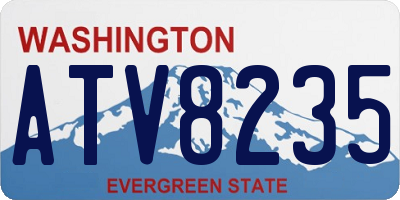 WA license plate ATV8235