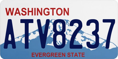 WA license plate ATV8237