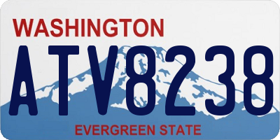 WA license plate ATV8238