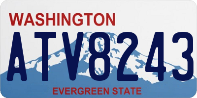 WA license plate ATV8243