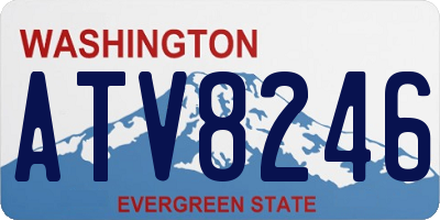WA license plate ATV8246