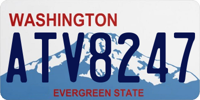 WA license plate ATV8247