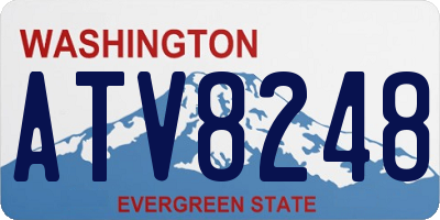 WA license plate ATV8248