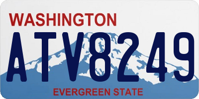 WA license plate ATV8249