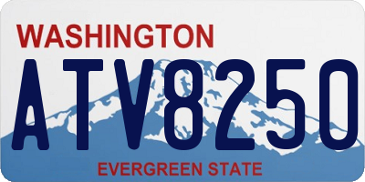 WA license plate ATV8250