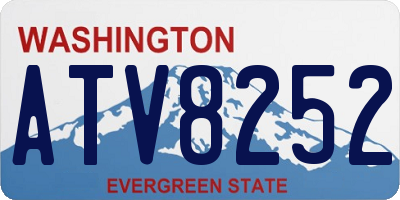 WA license plate ATV8252