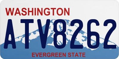 WA license plate ATV8262