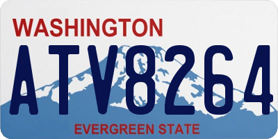 WA license plate ATV8264