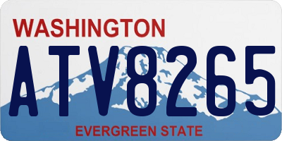WA license plate ATV8265