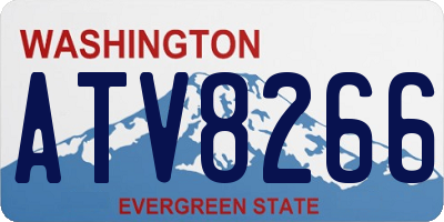 WA license plate ATV8266