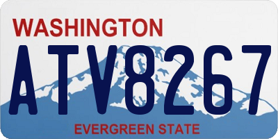 WA license plate ATV8267