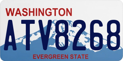 WA license plate ATV8268