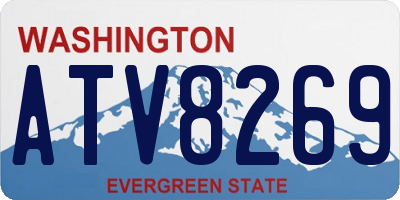 WA license plate ATV8269