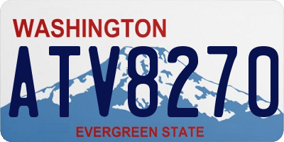 WA license plate ATV8270