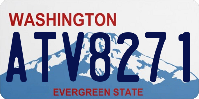 WA license plate ATV8271