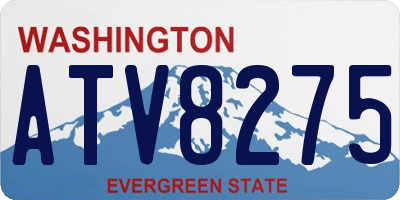 WA license plate ATV8275