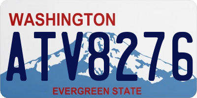 WA license plate ATV8276