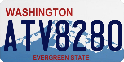 WA license plate ATV8280