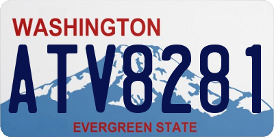 WA license plate ATV8281
