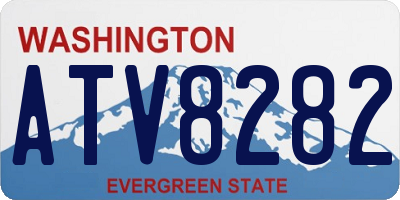 WA license plate ATV8282