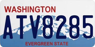 WA license plate ATV8285