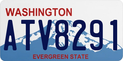 WA license plate ATV8291