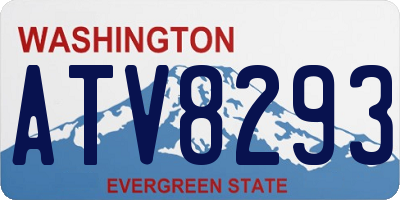WA license plate ATV8293