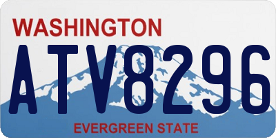 WA license plate ATV8296