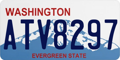 WA license plate ATV8297