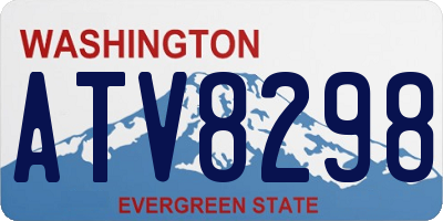 WA license plate ATV8298