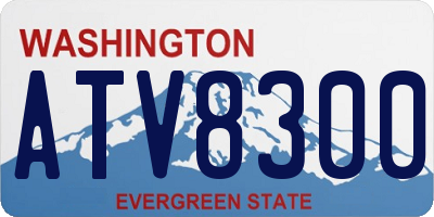 WA license plate ATV8300