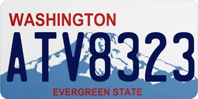 WA license plate ATV8323