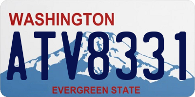 WA license plate ATV8331