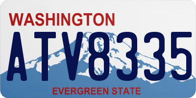 WA license plate ATV8335