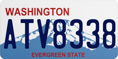 WA license plate ATV8338