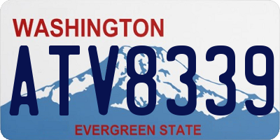 WA license plate ATV8339